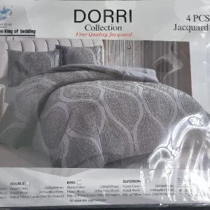Dorri Collection 3pc Set Single Gray